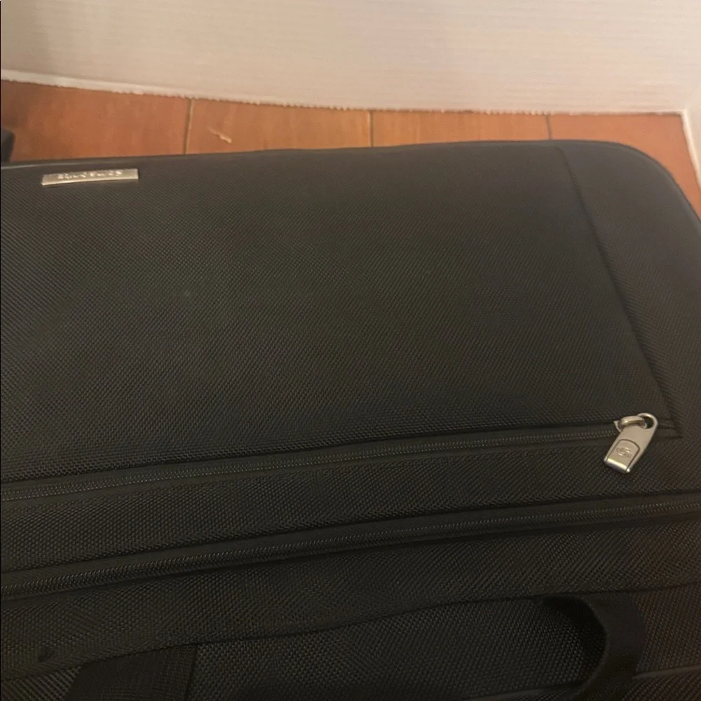 Samsonite Black nylon classic two gusset toploader carryon laptop bag briefcase